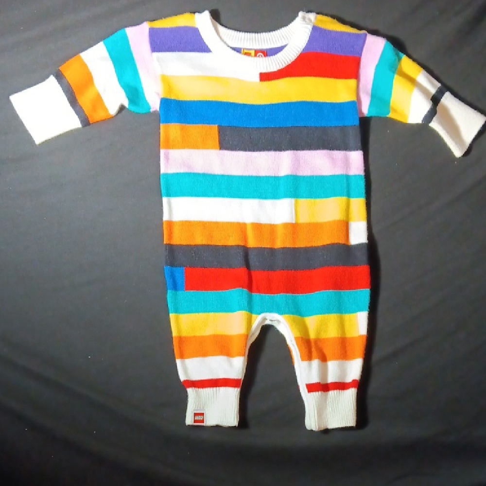 Colorful Striped Kids One Piece